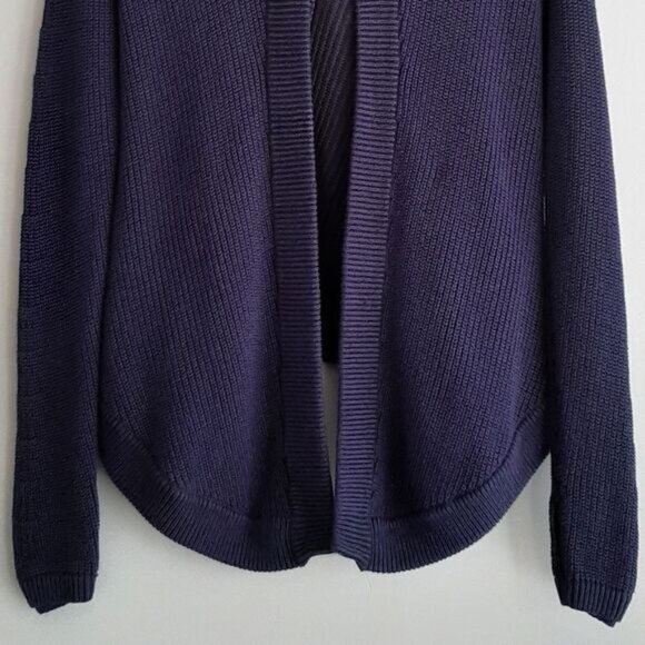 IVIVVA by Lululemon Cardigan Sweater w/ Hood Navy Kids Youth Sz 12 - Picture 3 of 12